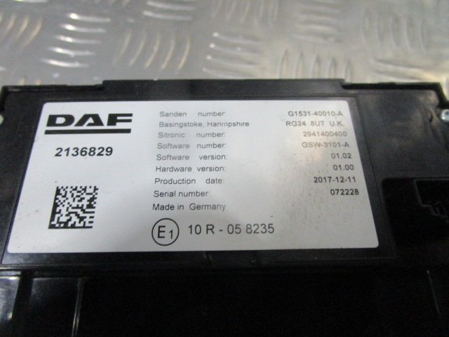 Блок управления DAF daf219022440010 климат-контролем (Д) — фото 1