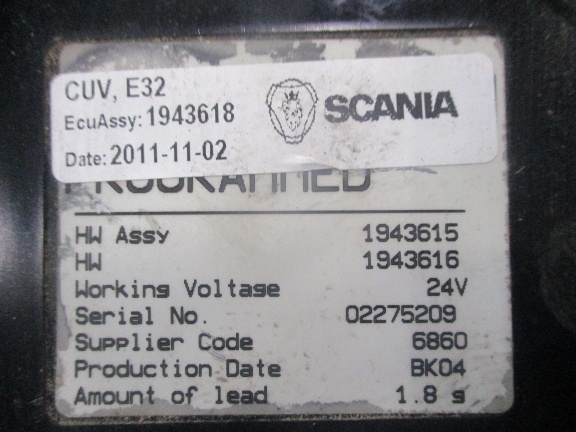 Блок управления Scania 106032428004 освещением VIS — фото 1