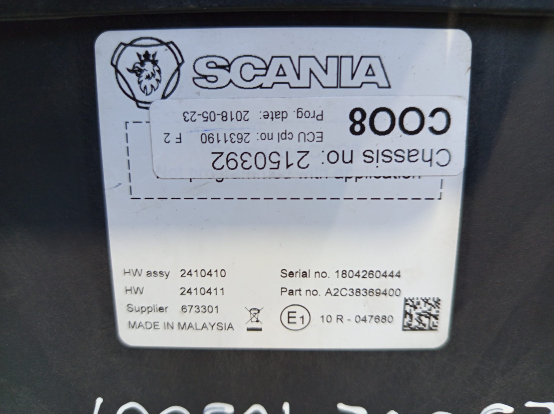 Блок управления Scania 125092403001 COO8 (координатор) (ТЦИ) — фото 3